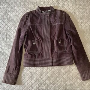 Vintage Tory Burch Lavender Suede Jacket